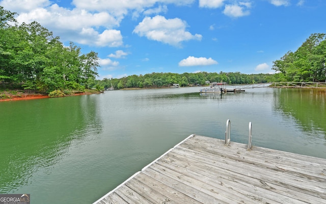 171 Friendship Dr, Hartwell, GA 30643 - dock area with a water view and a wooded view
