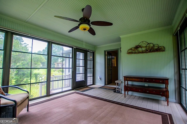 65 Pine Haven Ct, Carrollton, GA 30116 - sunroom / solarium featuring a ceiling fan