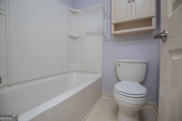 65 Pine Haven Ct, Carrollton, GA 30116 - bathroom with baseboards, toilet, and bathing tub / shower combination