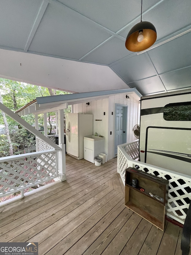 54 Candy Land Dr, Cleveland, GA 30528 - view of wooden terrace