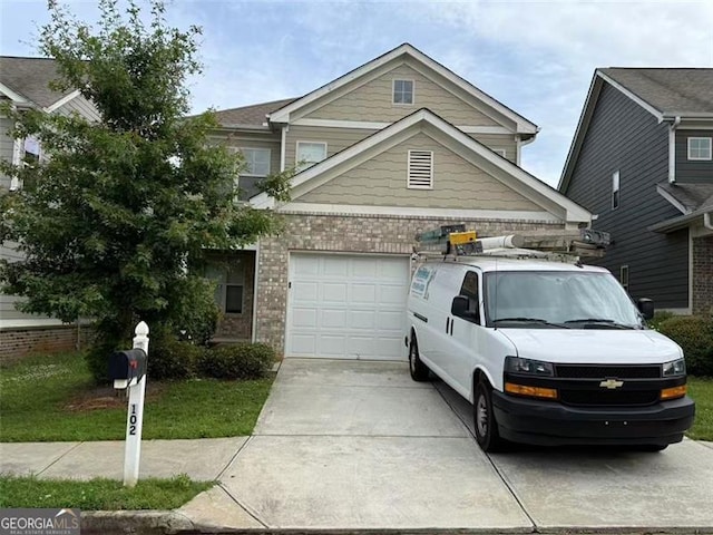 102 Daisy Cir, Mcdonough, GA 30252 - view of front of home with brick siding and driveway