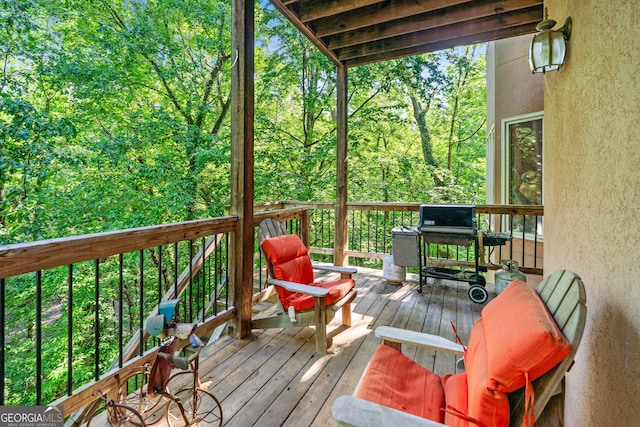 5105 Jett Forest Trl NW, Sandy Springs, GA 30327 - deck featuring grilling area