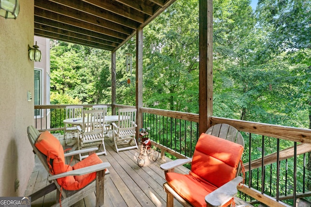 5105 Jett Forest Trl NW, Sandy Springs, GA 30327 - view of wooden terrace