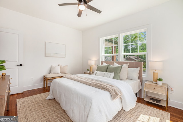 1721 S Gordon St SW, Atlanta, GA 30310 - bedroom featuring wood finished floors and ceiling fan
