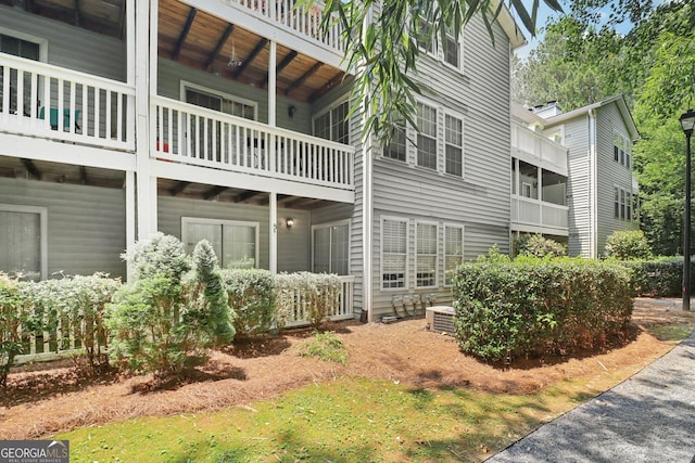 1931 Brian Way, Decatur, GA 30033 - view of home's exterior with a central air condition unit and a balcony