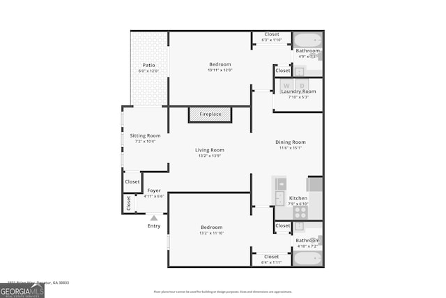 1931 Brian Way, Decatur, GA 30033 - view of home floor plan
