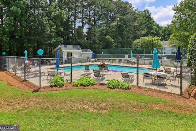 1931 Brian Way, Decatur, GA 30033 - community pool featuring a patio and view of scattered trees