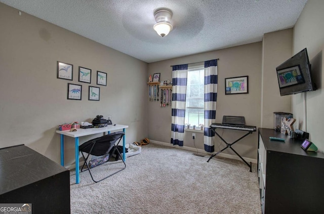 62 Lazy Water Dr SW, Cartersville, GA 30120 - carpeted office with a textured ceiling and baseboards