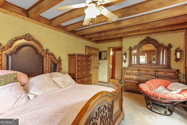 223 Arthur Rd, Zebulon, GA 30295 - bedroom with beam ceiling