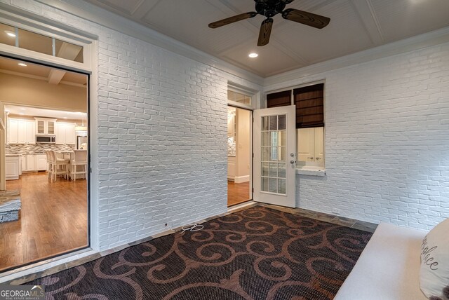 1984 Mendenhall Cir, Atlanta, GA 30341 - unfurnished sunroom featuring beam ceiling