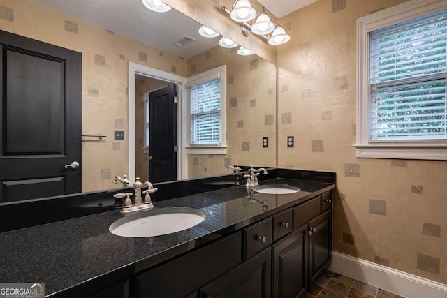 1984 Mendenhall Cir, Atlanta, GA 30341 - bathroom with plenty of natural light and double vanity