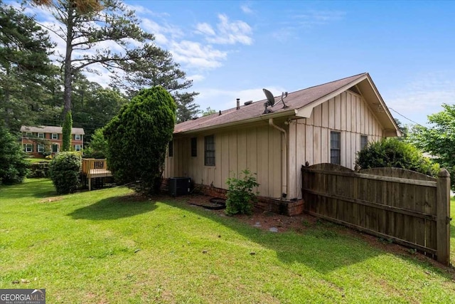3802 Birchbriar Ct, Decatur, GA 30034 - view of home's exterior with board and batten siding and central air condition unit