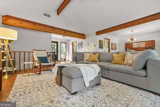 2666 Peachtree Walk, Duluth, GA 30096 - living area featuring light wood finished floors and a chandelier