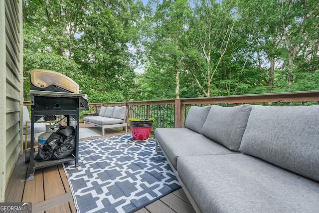 2666 Peachtree Walk, Duluth, GA 30096 - deck with an outdoor living space