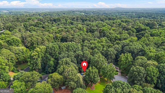 2666 Peachtree Walk, Duluth, GA 30096 - view of property location featuring a heavily wooded area