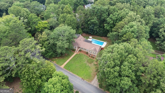 207 Saddle Mountain Rd SE, Rome, GA 30161 - view of property location featuring a heavily wooded area and a pool area