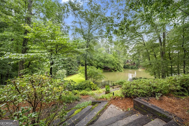 5065 Nesbit Ferry Ln, Atlanta, GA 30350 - view of yard with a water view