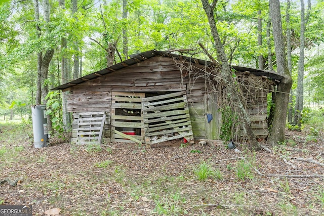 2037 Jeff Davis Rd, Thomaston, GA 30286 - view of pole building with a forest view