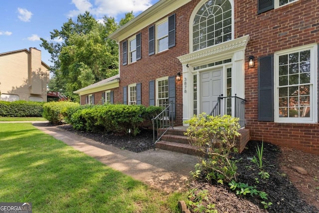 3878 Brookside Pkwy, Decatur, GA 30034 - property entrance with brick siding and a yard