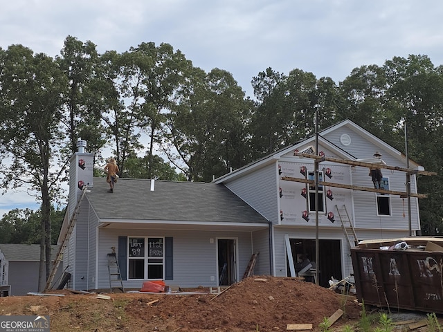 112 Armstrong Dr Unit 89, Mansfield, GA 30055 - view of front facade with a chimney