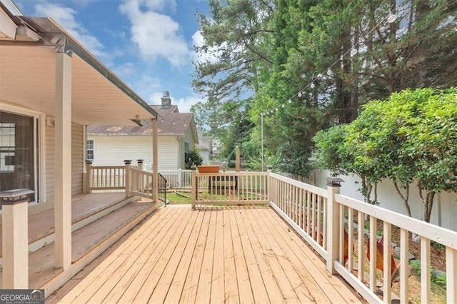 713 Fairfield Dr, Peachtree City, GA 30269 - view of wooden deck