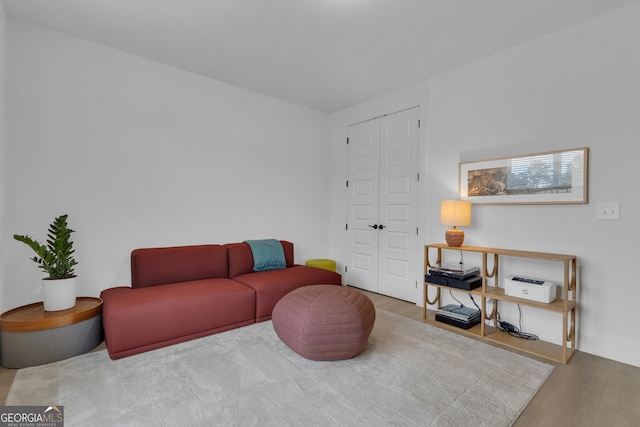 155 Lapis Lake Pt, Fayetteville, GA 30215 - sitting room with wood finished floors and baseboards