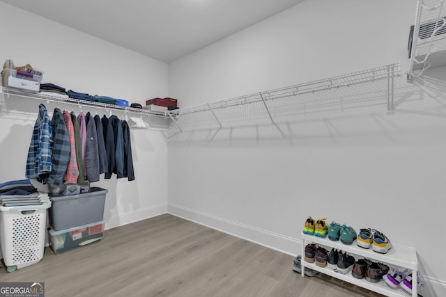 155 Lapis Lake Pt, Fayetteville, GA 30215 - walk in closet with wood finished floors