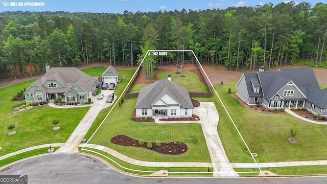 155 Lapis Lake Pt, Fayetteville, GA 30215 - view from above of property featuring a forest