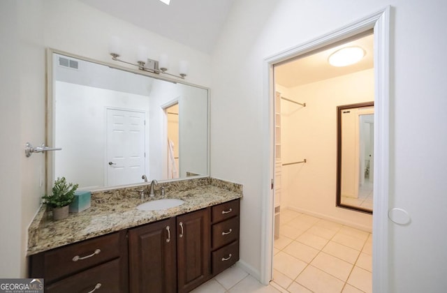 1111 Creekshore Dr, Athens, GA 30606 - bathroom with vanity and tile patterned flooring