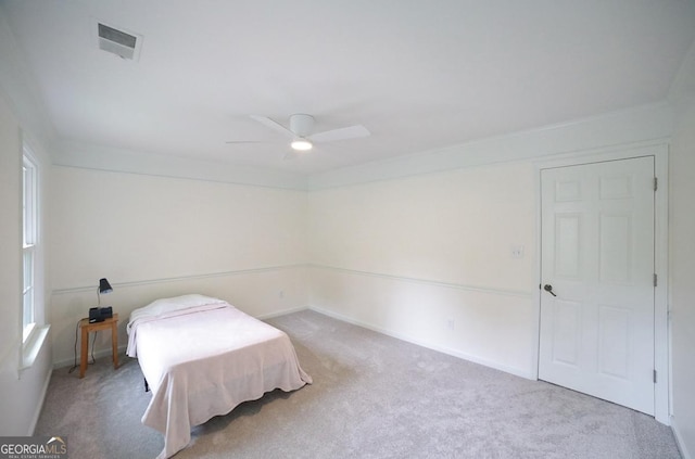 1111 Creekshore Dr, Athens, GA 30606 - carpeted bedroom featuring ceiling fan and baseboards