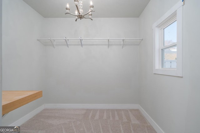 114 Cartecay River Run, Ellijay, GA 30536 - spacious closet with a chandelier and carpet