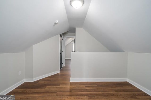 114 Cartecay River Run, Ellijay, GA 30536 - additional living space with vaulted ceiling, wood finished floors, and baseboards