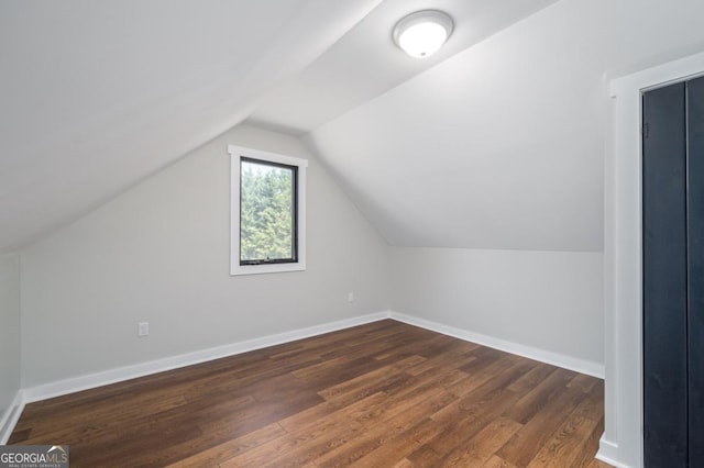 114 Cartecay River Run, Ellijay, GA 30536 - bonus room featuring dark wood-type flooring, lofted ceiling, and baseboards