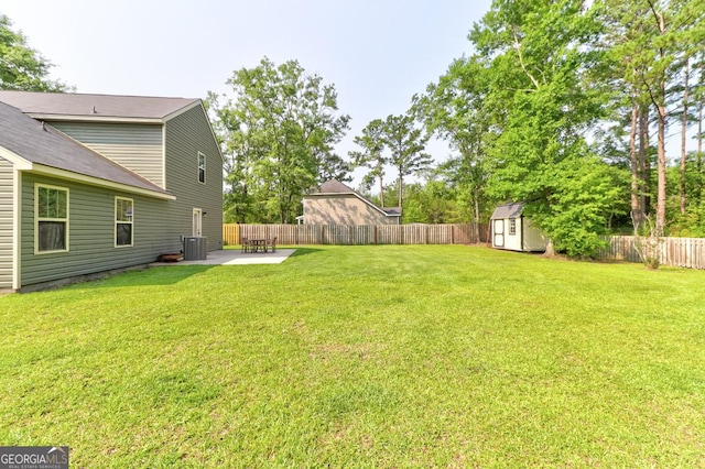 304 Boomer Ct, Guyton, GA 31312 - view of yard with a patio area and central air condition unit