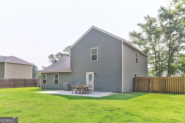 304 Boomer Ct, Guyton, GA 31312 - back of property with a patio area and central air condition unit
