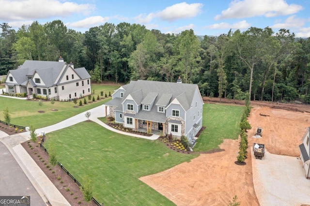 615 Claxton Ln, Milton, GA 30004 - view of subject property with a heavily wooded area