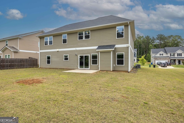 9929 Long Leaf Pine Dr, Midland, GA 31820 - back of house with central AC and a patio area