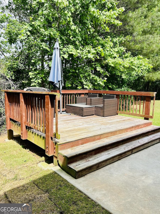 5848 Rex Ridge Loop, Rex, GA 30273 - view of deck