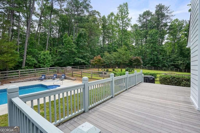 326 Seldom Seen Trl, Canton, GA 30115 - wooden deck featuring a fenced backyard