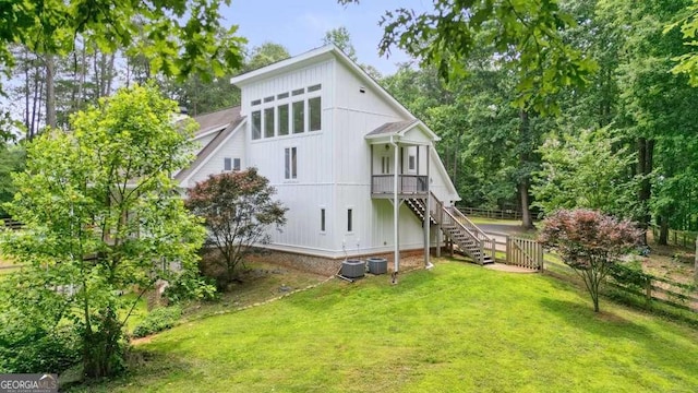 326 Seldom Seen Trl, Canton, GA 30115 - back of house featuring stairway