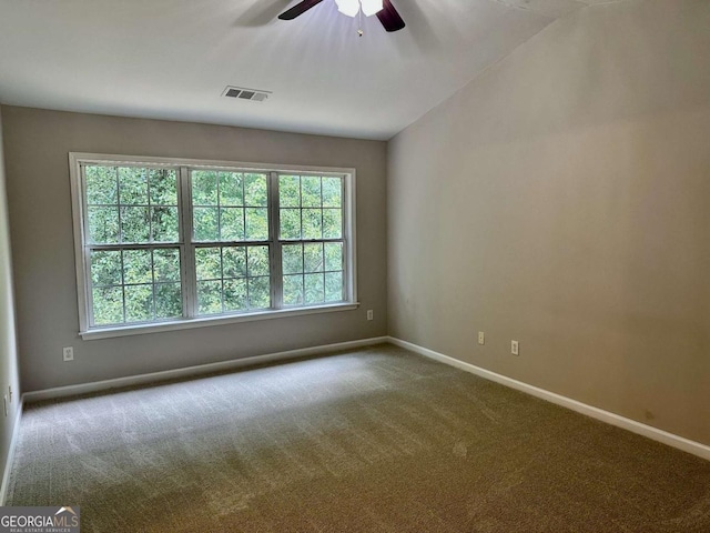 230 Wytheford Ct, Alpharetta, GA 30004 - carpeted empty room with healthy amount of natural light, a ceiling fan, baseboards, and lofted ceiling