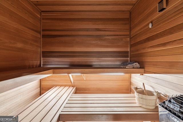 952 Moores Walk Ln, Suwanee, GA 30024 - sauna featuring wood walls