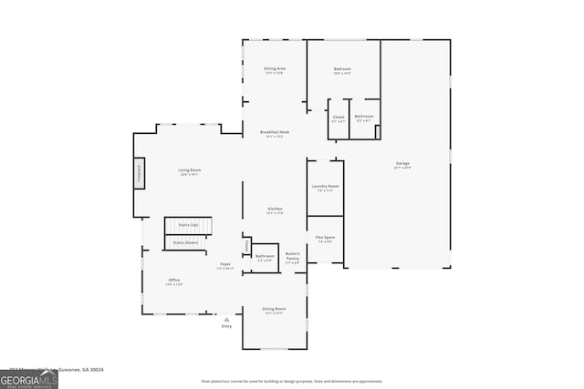 952 Moores Walk Ln, Suwanee, GA 30024 - room layout