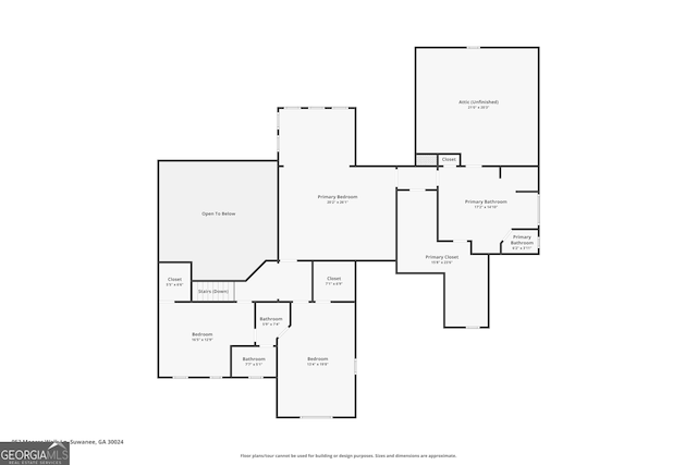 952 Moores Walk Ln, Suwanee, GA 30024 - room layout