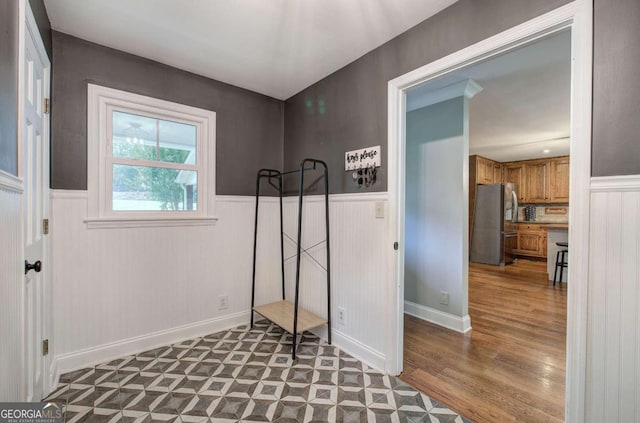 6095 Fords Rd NW, Acworth, GA 30101 - interior space featuring wainscoting and wood finished floors