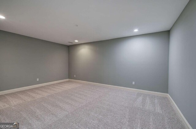 6095 Fords Rd NW, Acworth, GA 30101 - unfurnished room featuring carpet floors, recessed lighting, and baseboards