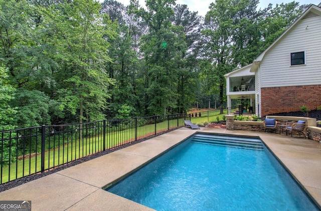 6095 Fords Rd NW, Acworth, GA 30101 - view of swimming pool featuring a patio