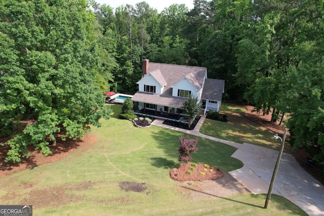 6095 Fords Rd NW, Acworth, GA 30101 - view from above of property featuring a forest