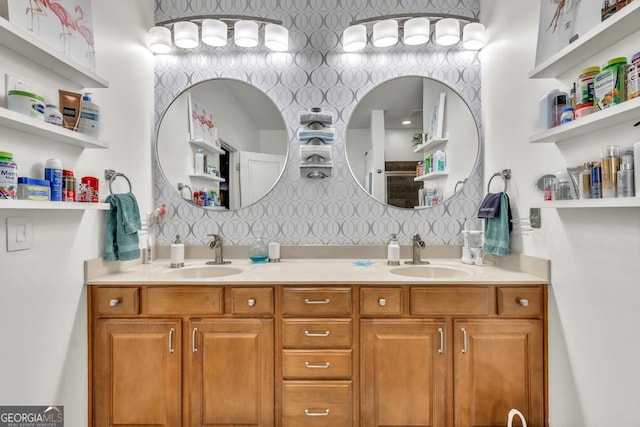 7891 Brass Lantern Dr, Flowery Branch, GA 30542 - full bath featuring double vanity