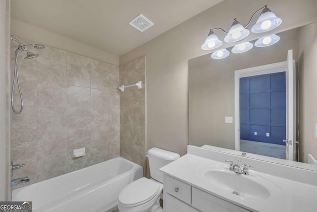 3451 Falls Branch Ct, Buford, GA 30519 - full bath with vanity, toilet, and bathing tub / shower combination